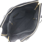 Chanel Logo Caviar Leather Black Handbag — view 6
