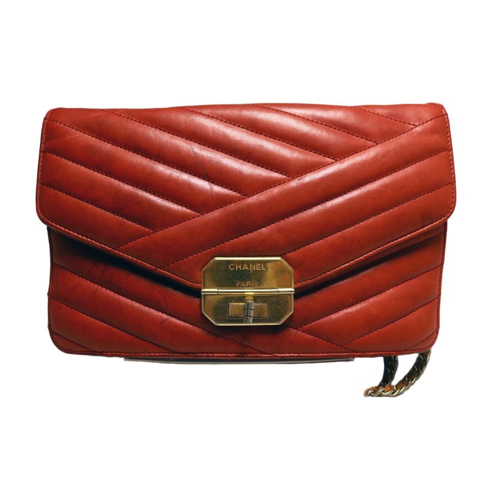 Chanel Stitch Leather Chain Shoulder