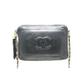 Chanel 0 CC Logo Fringe GD Leather Chain Shoulder