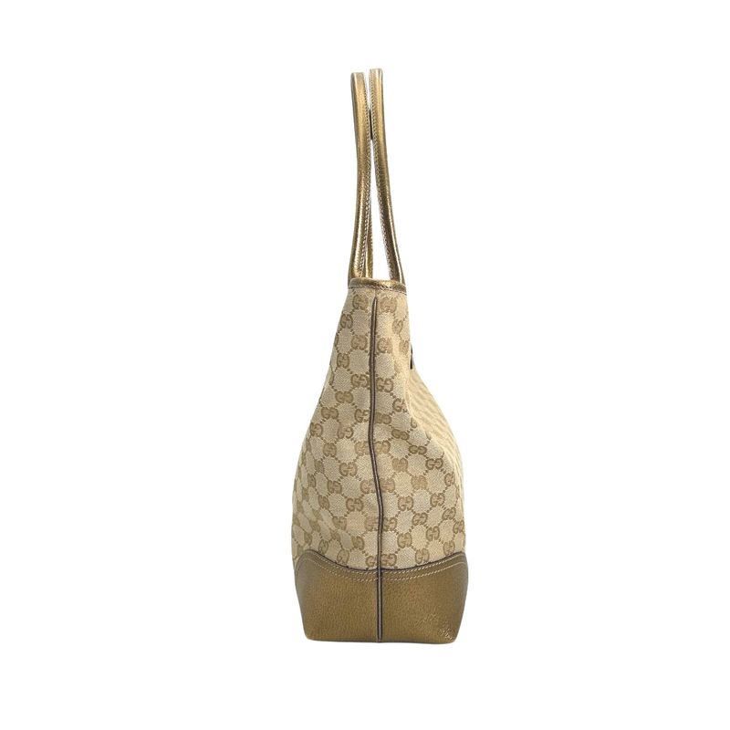 Gucci Handbag Canvas Tote Bag Beige — view 3