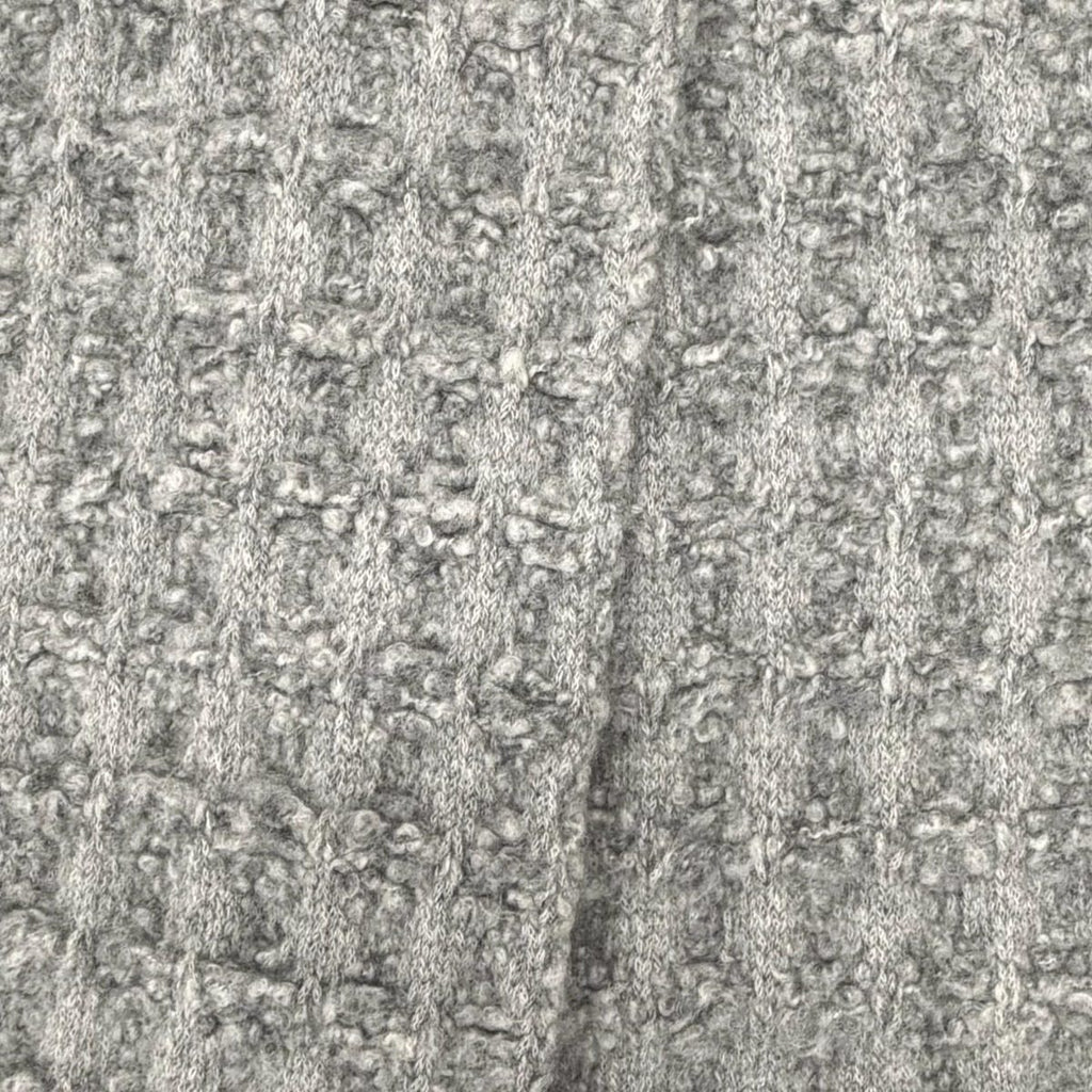 Chanel Cashmere Silk CC Logo Decorated Scarf Shawl Gray Recommended — view 3