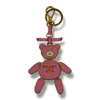 Prada Bear Motif Key Sling Bag Charm Teddy Pink Saffiano Leather — view 2