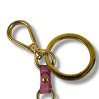 Prada Bear Motif Key Sling Bag Charm Teddy Pink Saffiano Leather — view 9