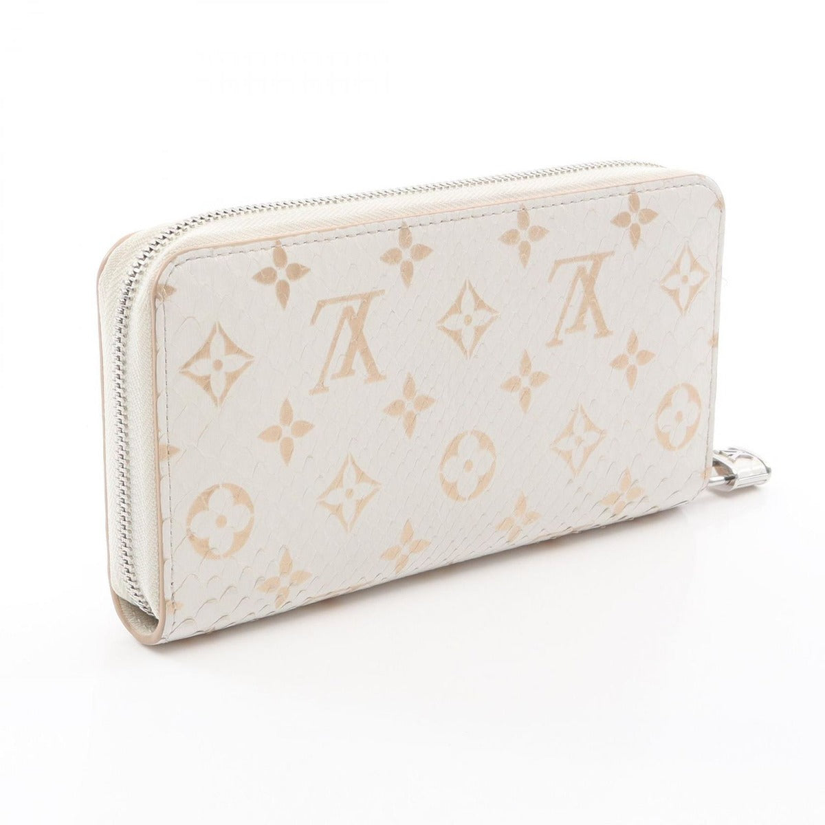 Louis Vuitton Round Wallet Zippy Monogram Exotic Latte White — view 2
