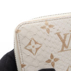 Louis Vuitton Round Wallet Zippy Monogram Exotic Latte White — view 6