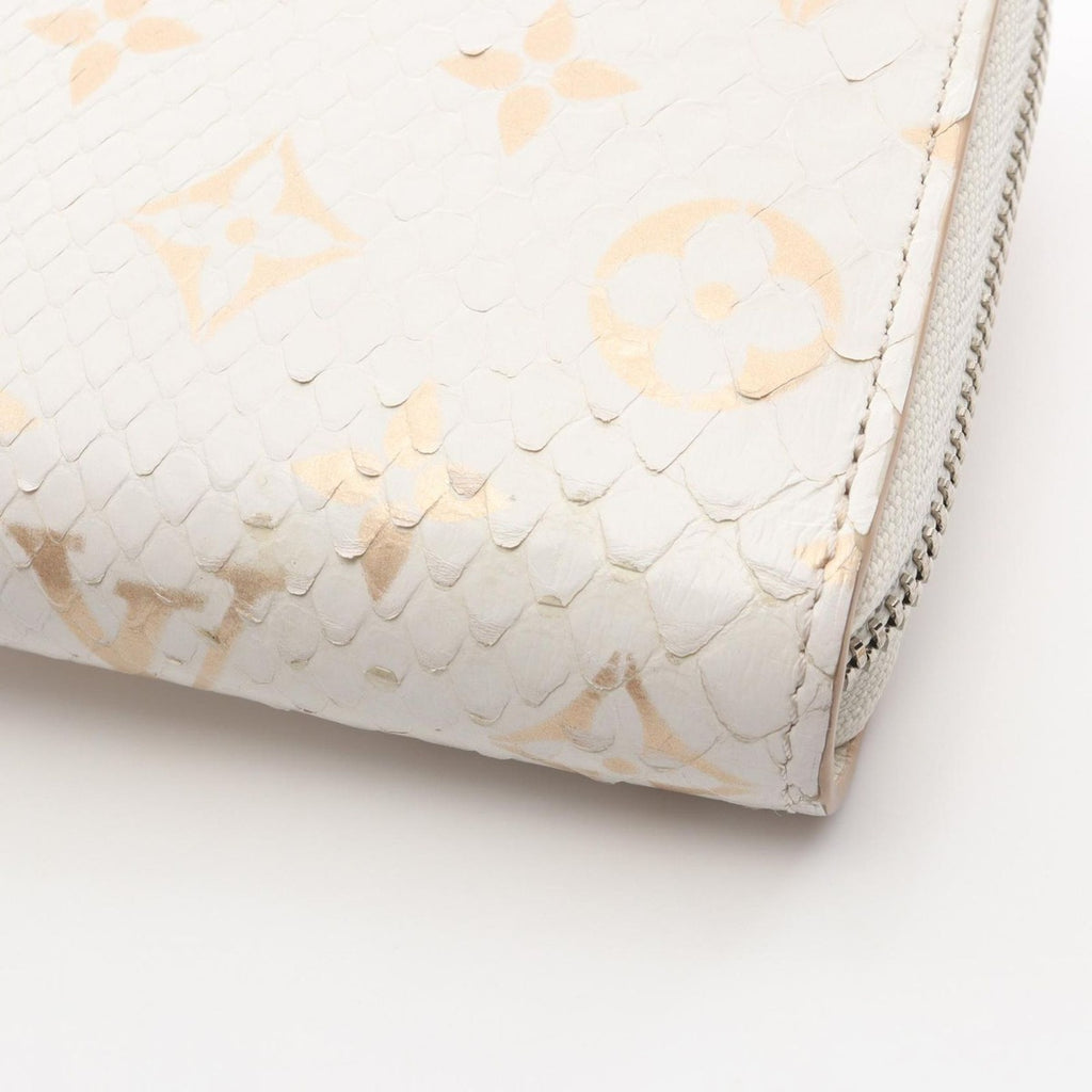 Louis Vuitton Round Wallet Zippy Monogram Exotic Latte White — view 7