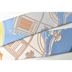 Hermes Twillye Scarf Silk Twill Carriage Motif Light Blue Yellow — view 6