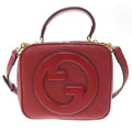 Gucci Blondie Top Handle Shoulder Bag Red