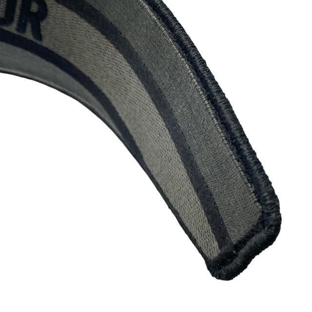 Christian Dior Oblique Headband Hair Accessory Leopard Gray Black Canvas — view 6