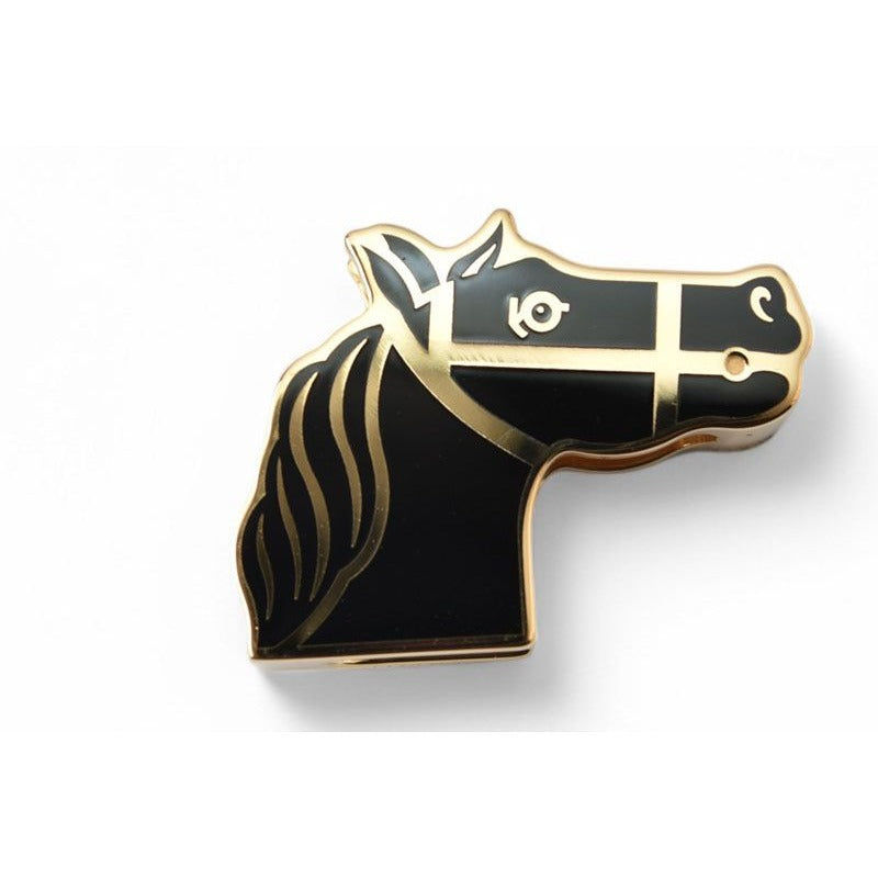 Hermes Scarf Ring Holder Twillye Cadrige Horse Black — view 5