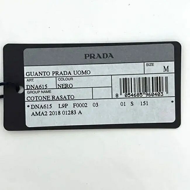 Prada Gloves Black Nero Dna615 Never — view 6