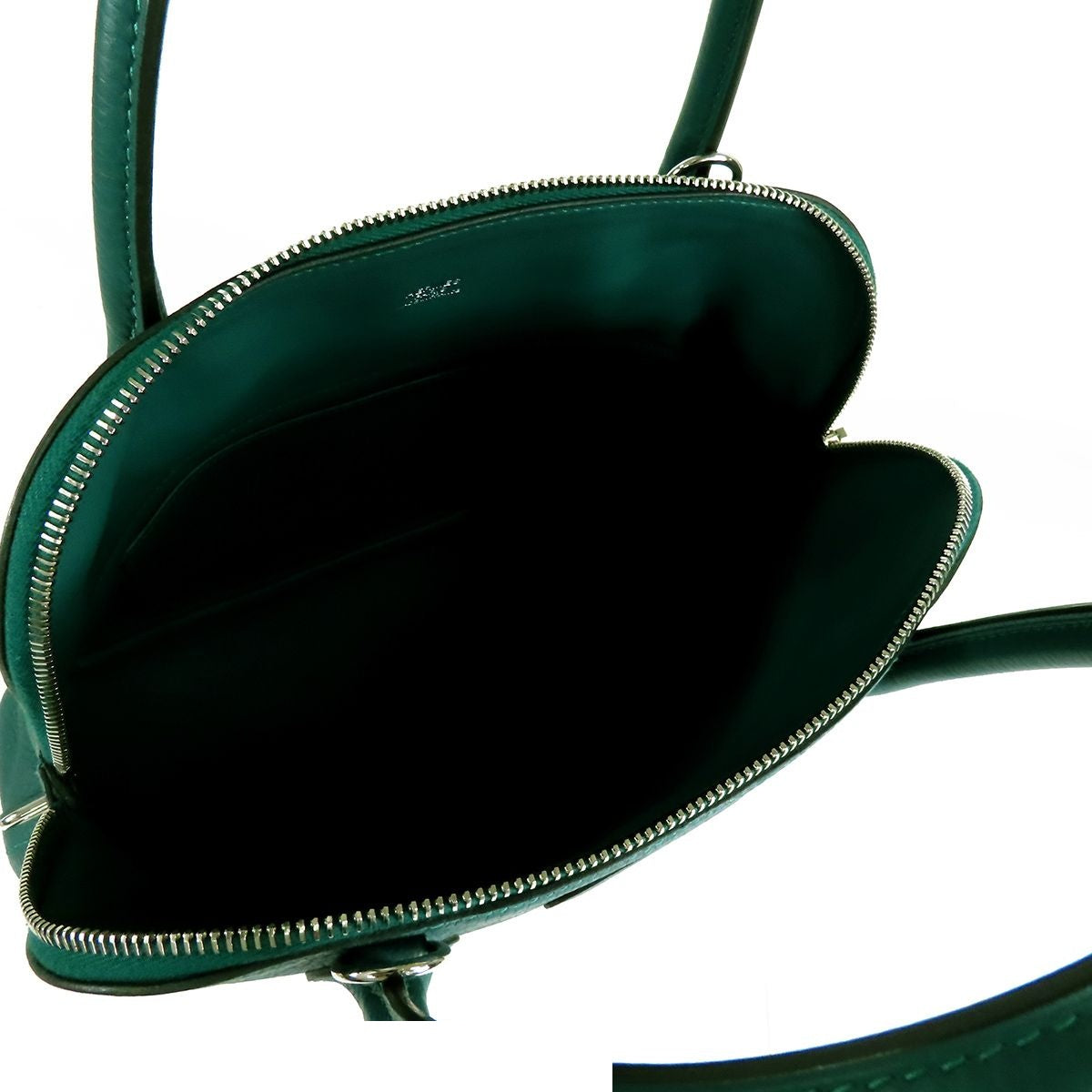 Hermes Bolide 31 Malachite Silver Taurillon 2-Way Shoulder Bag — view 5