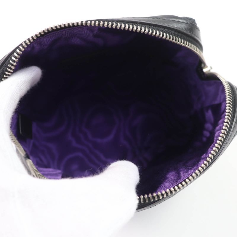 Gucci 72604 GG Marmont Makeup Pouch Small Black Purple — view 6