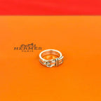 Hermes Ceinture Ring Silver