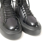 Prada Macro HIGH TOP Sneakers Size 37 Cut Triangle Logo Re-nylon — view 4