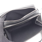 Dior Shoulder Bag CD Diamond Messenger Pouch Black Canvas — view 3