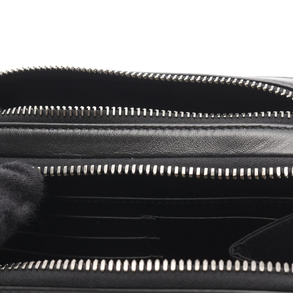 Dior Shoulder Bag CD Diamond Messenger Pouch Black Canvas — view 5