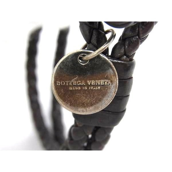 Bottega Veneta Intrecciato Leather Bracelet Accessory Brown Fs4041 — view 4