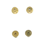 Hermes Amulet Duo Earrings Buffalo Horn Brown Gold Hardware Accessories — view 7