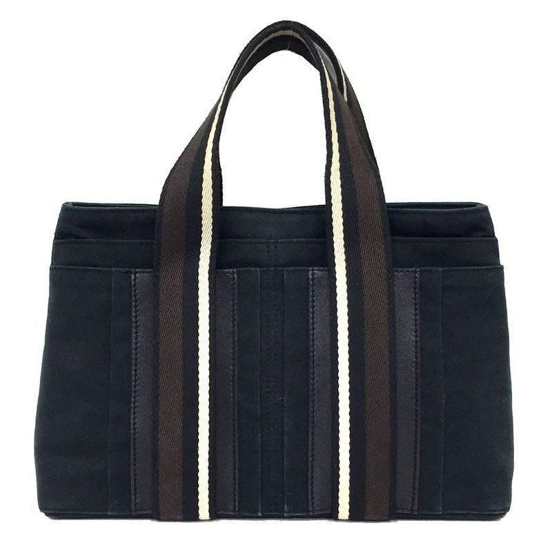 Hermes Troca Horizontal PM Tote Bag Canvas Black