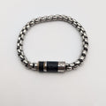 Louis Vuitton Monogram Eclipse Chain Bracelet Silver