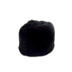 Chanel CC Logo Rabbit Fur 100% Fur Bangle Black Bracelet — view 2