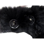 Chanel CC Logo Rabbit Fur 100% Fur Bangle Black Bracelet — view 7