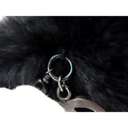 Chanel CC Logo Rabbit Fur 100% Fur Bangle Black Bracelet — view 8