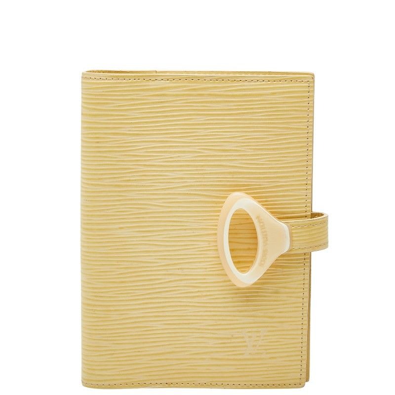 Louis Vuitton Epi Agenda PM R2009 a Vanille Yellow Leather