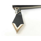 Louis Vuitton Wallet Portefeuille Comet Black Leather L-shaped Zipper Silver — view 5