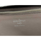 Louis Vuitton Wallet Portefeuille Comet Black Leather L-shaped Zipper Silver — view 9