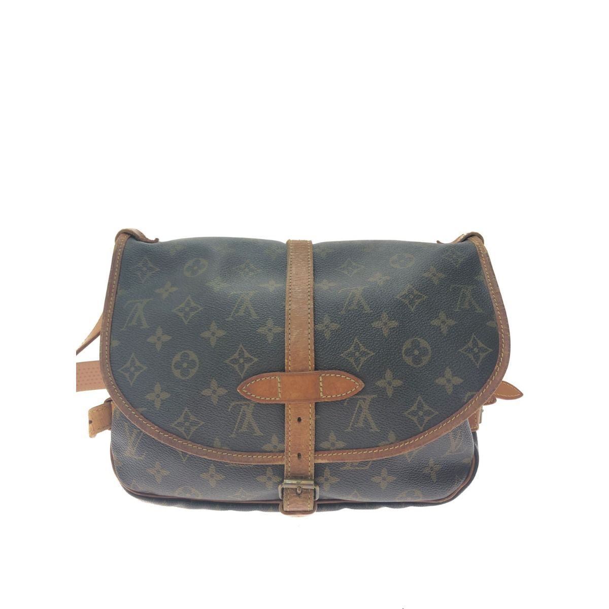 Louis Vuitton Shoulder Bag Monogram Saumur 30 Brown — view 2