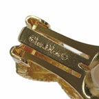 Christian Dior Cross Design Gold GP Earrings — view 5
