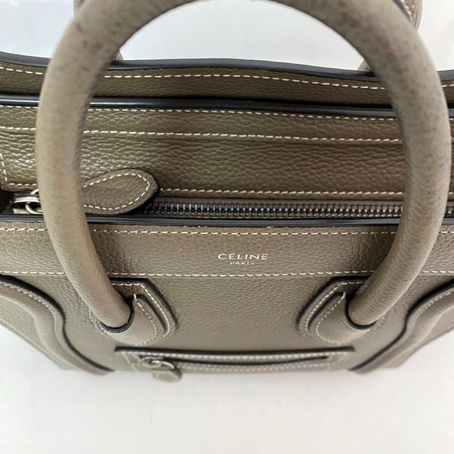 Celine Shoulder Bag Luggage Nano Shopper — view 7