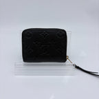 Louis Vuitton Coin Case Monogram Empreinte Zippy Purse Black — view 2