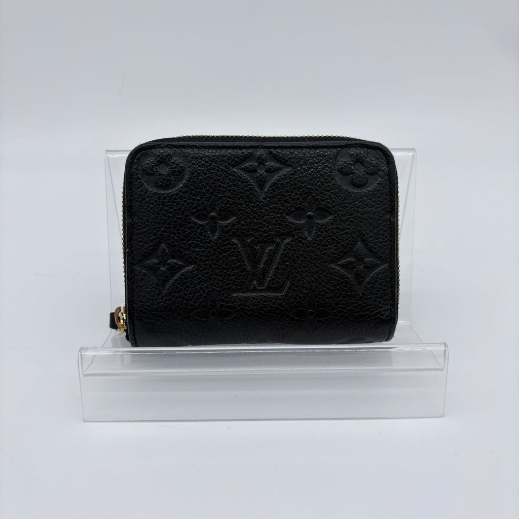 Louis Vuitton Coin Case Monogram Empreinte Zippy Purse Black — view 3