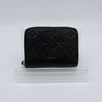 Louis Vuitton Coin Case Monogram Empreinte Zippy Purse Black — view 3