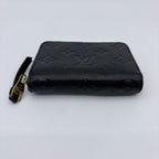 Louis Vuitton Coin Case Monogram Empreinte Zippy Purse Black — view 6