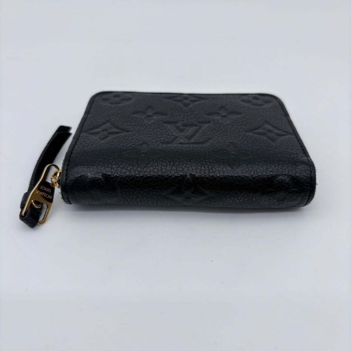 Louis Vuitton Coin Case Monogram Empreinte Zippy Purse Black — view 6