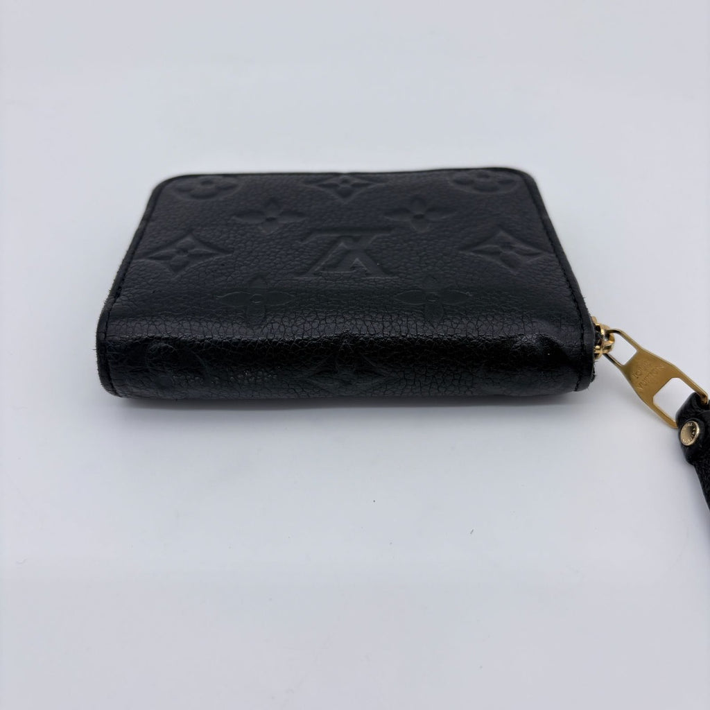 Louis Vuitton Coin Case Monogram Empreinte Zippy Purse Black — view 9