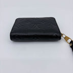 Louis Vuitton Coin Case Monogram Empreinte Zippy Purse Black — view 9