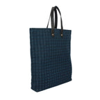 Hermes Amedaba GM Leather Canvas Navy Tote Silver — view 2