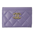 Chanel Card Case Quilted Business Holder Pass Caviar