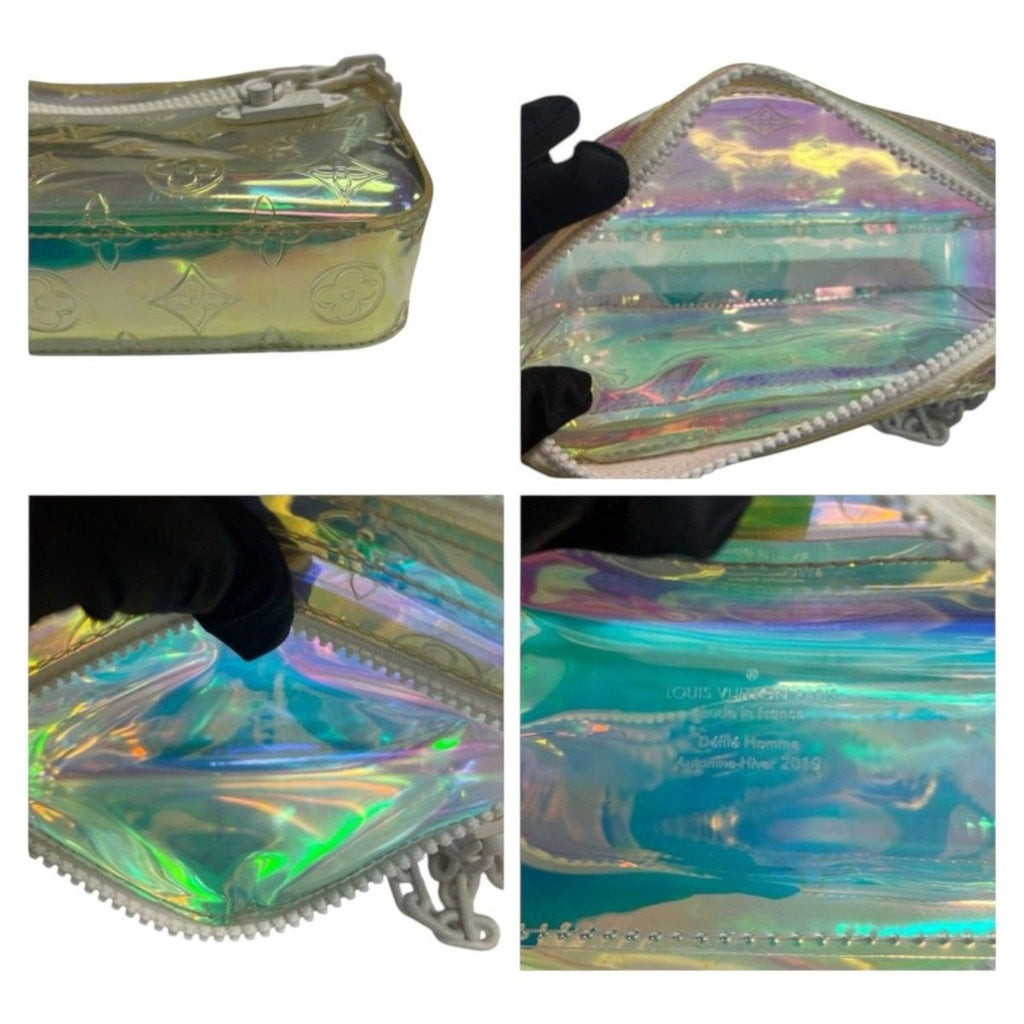 Louis Vuitton Monogram Volga Prism Multicolor White Nylon Clutch — view 7