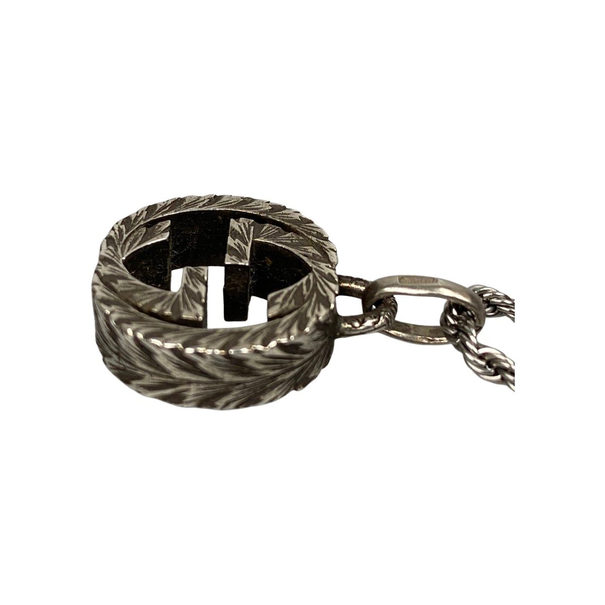 Gucci Necklace Interlocking G Silver 925 Chain Non Product — view 8