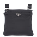 Prada Shoulder Bag Black Nylon Crossbody Triangle Logo