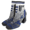 Prada Knit Sock Boots Ankle Short Size 36.5 Black