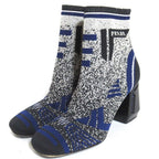 Prada Knit Sock Boots Ankle Short Size 36.5 Black