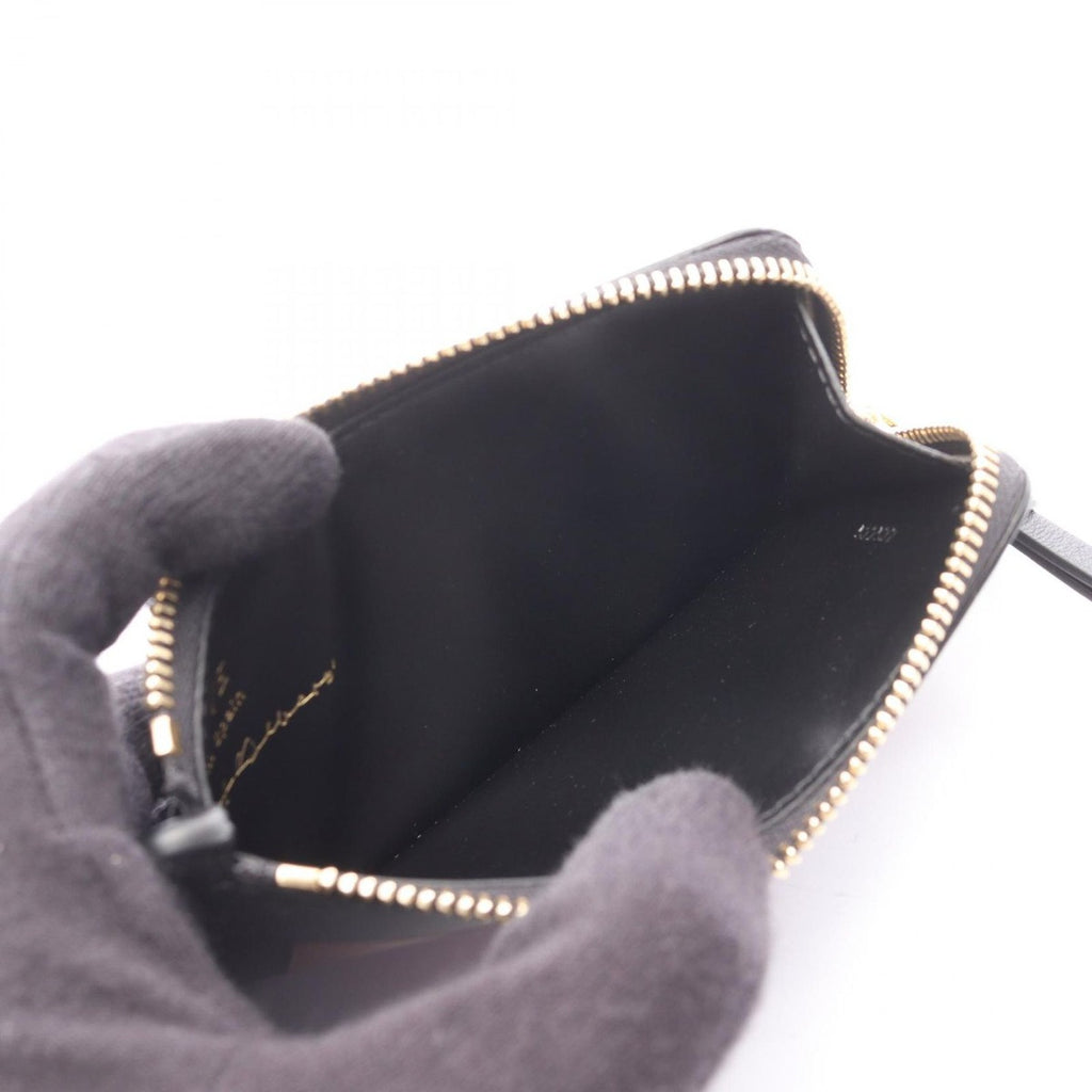 Loewe Card Case Albers Black Burgundy Leather Multicolor — view 3