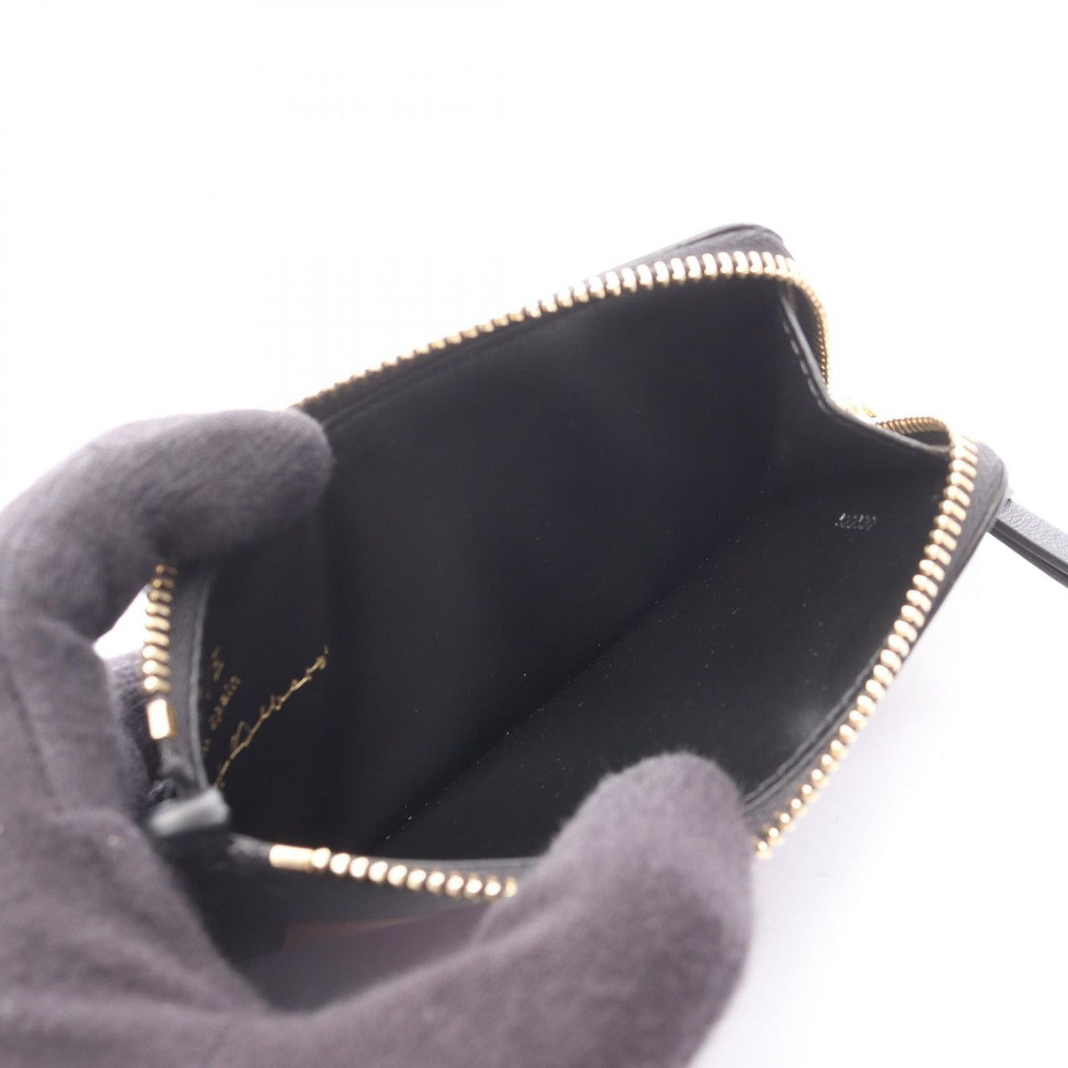 Loewe Card Case Albers Black Burgundy Leather Multicolor — view 3